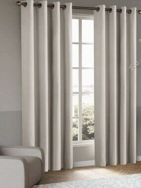 Blackout Linen Blend Grommet Panel Pair(2 Panels) - 52"Wx108"L